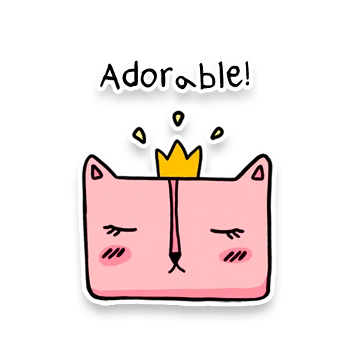 👑 Стикер «Square Cats» для Telegram