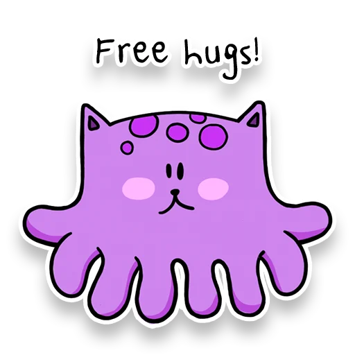 🐙 Стикер «Square Cats» для Telegram