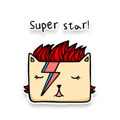 👨‍🎤 Стикер «Square Cats» для Telegram