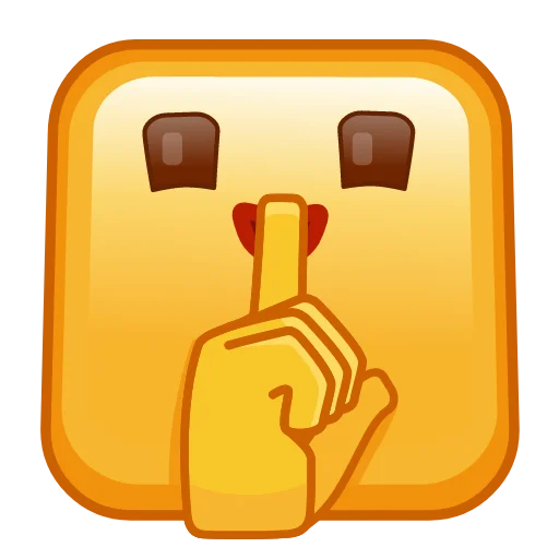 🤫 Стикер «Square Emoji» для Telegram