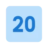 2️⃣ Эмодзи «Square Numbers» для Telegram