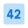 4️⃣ Эмодзи «Square Numbers» для Telegram