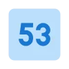 5️⃣ Эмодзи «Square Numbers» для Telegram