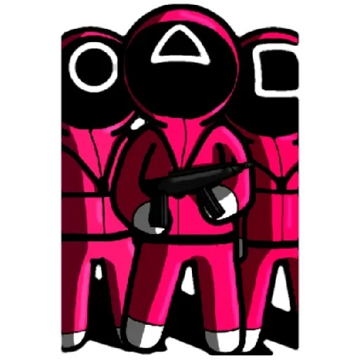 😈 Стикер «Squid game fanArt (Игра в кальмара)» для Telegram