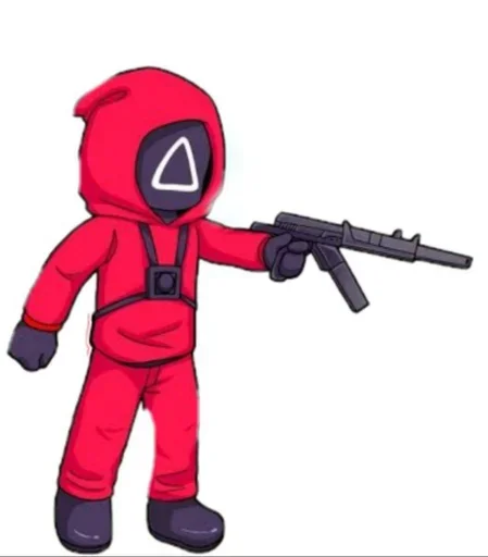 Стикерпак Squid Game Netflix для Telegram