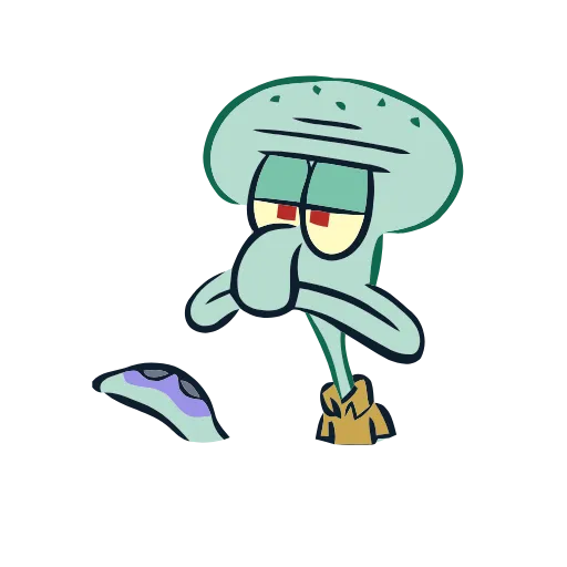 Стикерпак Squidward для Telegram