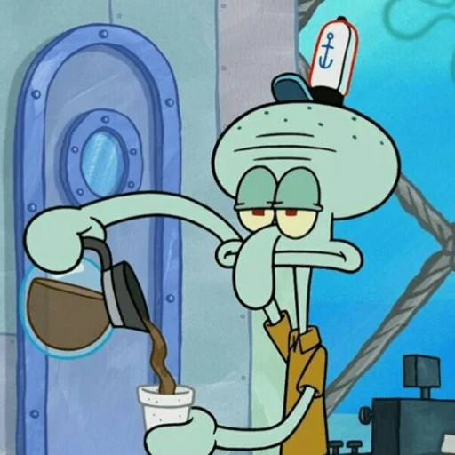 Стикерпак Squidward для Telegram — скачать