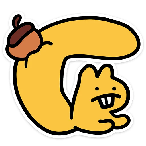 🌰 Стикер «Бевка» для Telegram