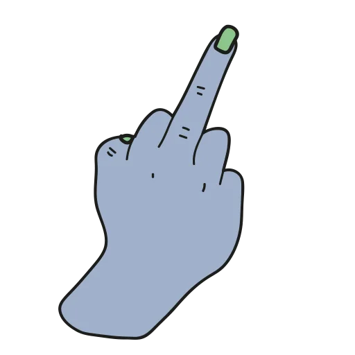 🖕 Стикер «срань» для Telegram