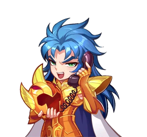 📞 Стикер «Saint Seiya» для Telegram