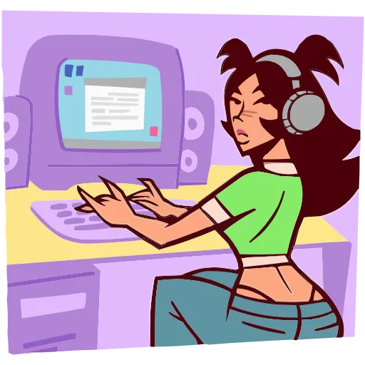 💅 Эмодзи «Набор эмоджи с крошкой Стейси из ВК в качестве» для Telegram