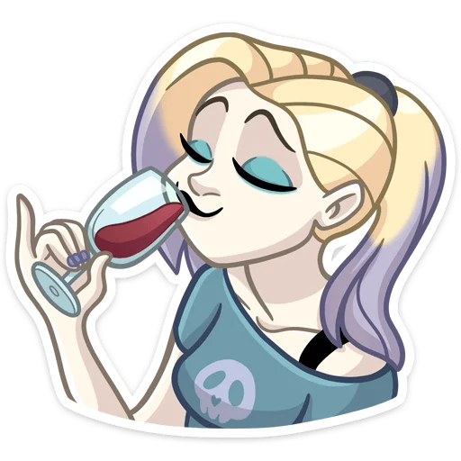 🍷 Стикер «Стейси» для Telegram