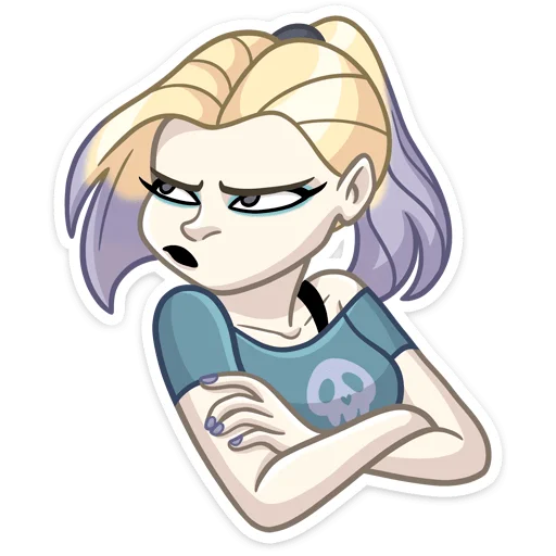 😠 Стикер «Стейси» для Telegram