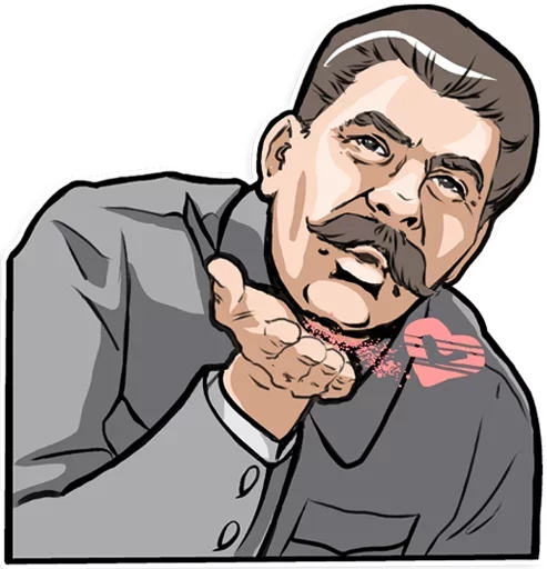 ❤ Стикер «Сталин» для Telegram