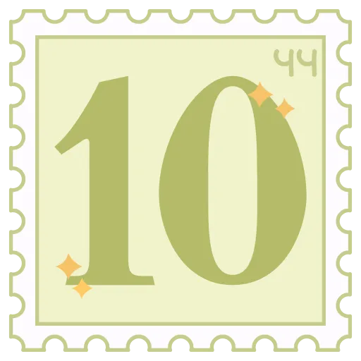 🔟 Эмодзи «Марки» для Telegram