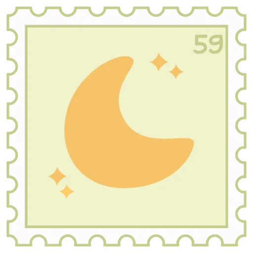 🌙 Эмодзи «Марки» для Telegram
