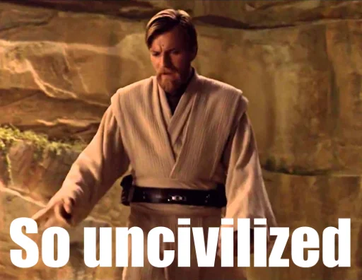 😒 Стикер «Star Wars Prequel Memes» для Telegram