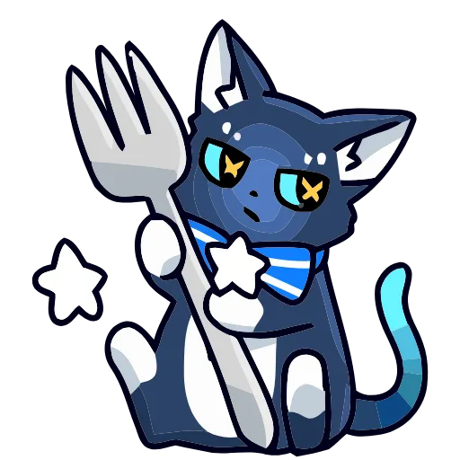 ⭐️ Эмодзи «Star Cat» для Telegram