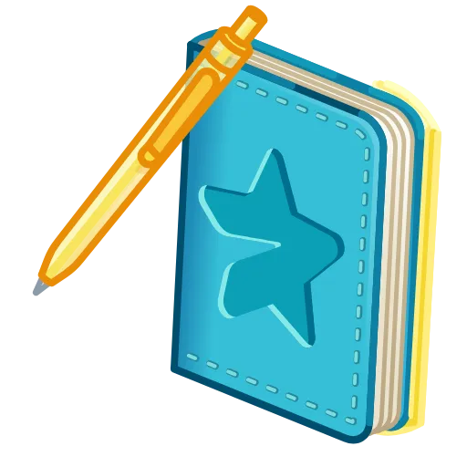 💎 Стикер «Star Notepad» для Telegram