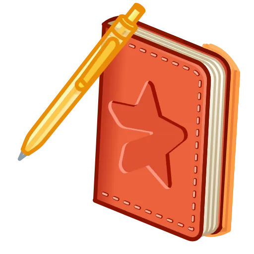 💎 Стикер «Star Notepad» для Telegram