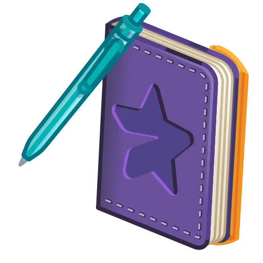 💎 Стикер «Star Notepad» для Telegram