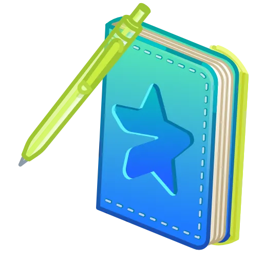 💎 Стикер «Star Notepad» для Telegram