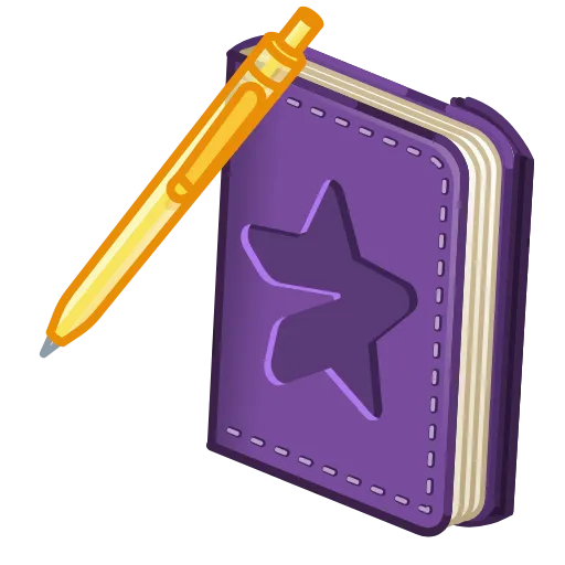 💎 Стикер «Star Notepad» для Telegram