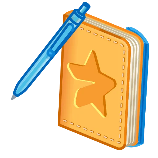 💎 Стикер «Star Notepad» для Telegram