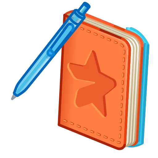 💎 Стикер «Star Notepad» для Telegram