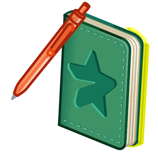 💎 Стикер «Star Notepad» для Telegram