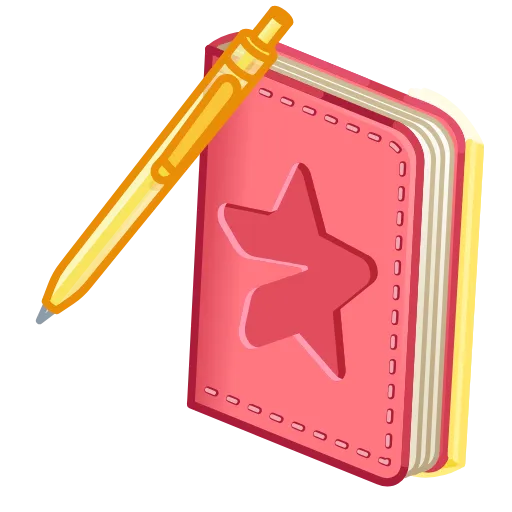 💎 Стикер «Star Notepad» для Telegram