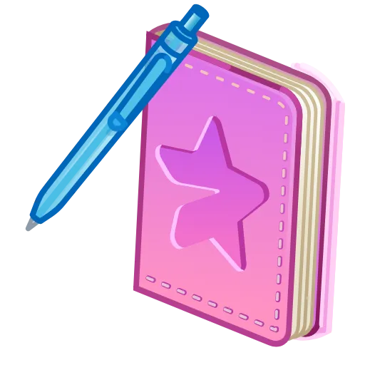 💎 Стикер «Star Notepad» для Telegram
