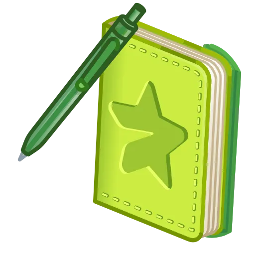 💎 Стикер «Star Notepad» для Telegram