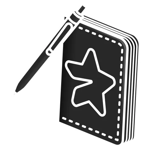 💎 Стикер «Star Notepad» для Telegram
