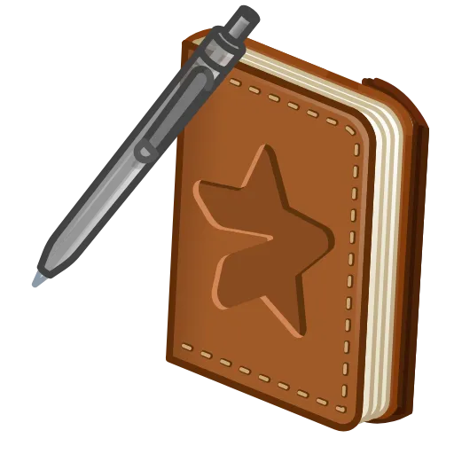 💎 Стикер «Star Notepad» для Telegram