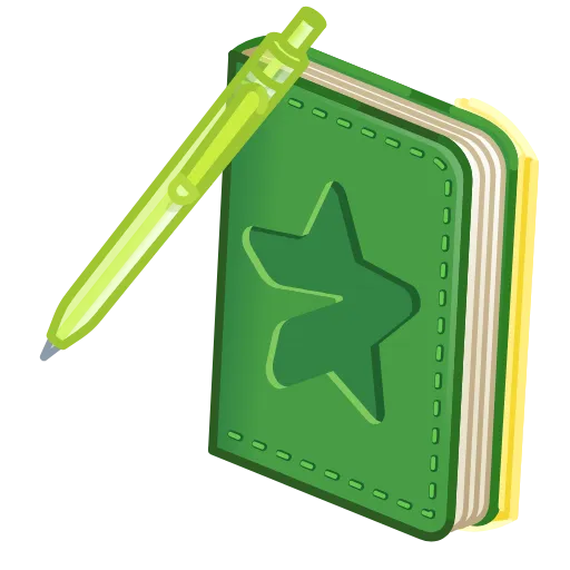 🗒 Эмодзи «Star Notepad» для Telegram