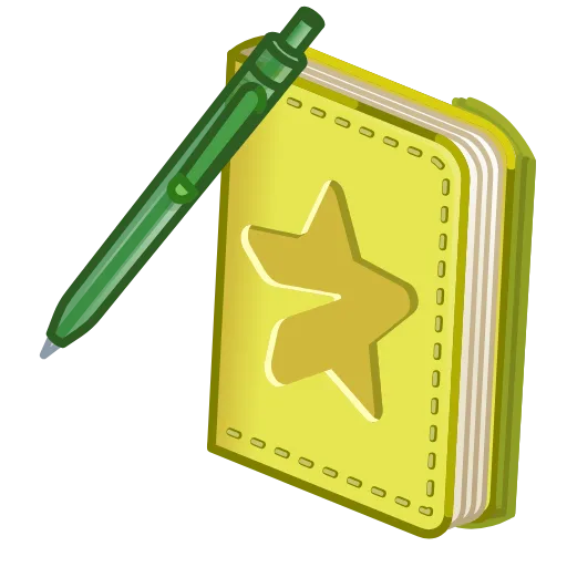 🗒 Эмодзи «Star Notepad» для Telegram