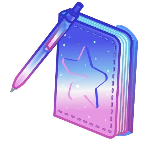 🗒 Эмодзи «Star Notepad» для Telegram