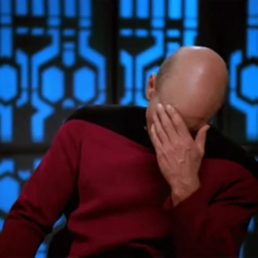 🤦‍♂ Стикер «Star Trek» для Telegram