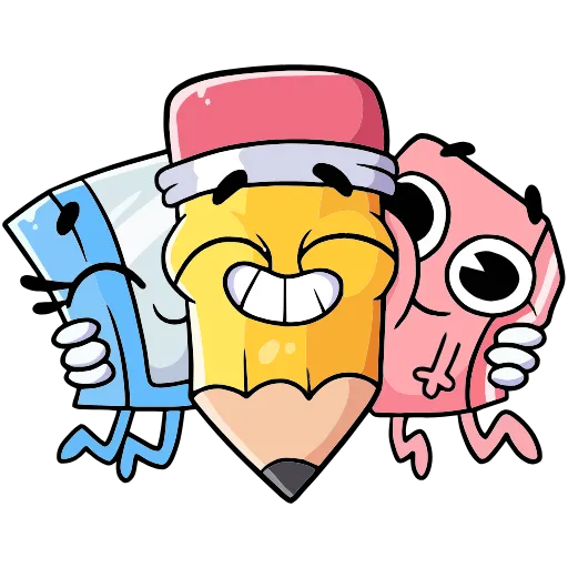 🤗 Эмодзи «Канцелярики» для Telegram