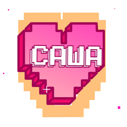❤️ Эмодзи «Пиксельные Сердечки С» для Telegram