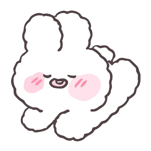 😌 Стикер «tiny bunny stickers» для Telegram
