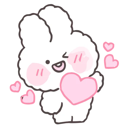 🥰 Стикер «tiny bunny stickers» для Telegram