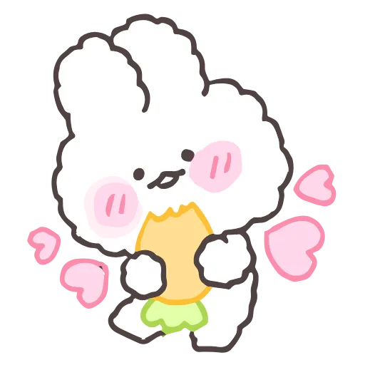 🥕 Стикер «tiny bunny stickers» для Telegram