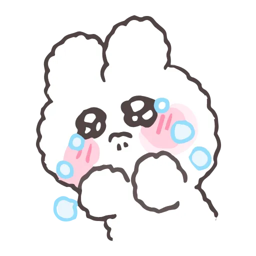 🥺 Стикер «tiny bunny stickers» для Telegram