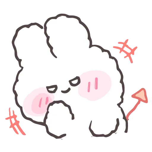 😈 Стикер «tiny bunny stickers» для Telegram