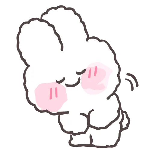 😌 Стикер «tiny bunny stickers» для Telegram
