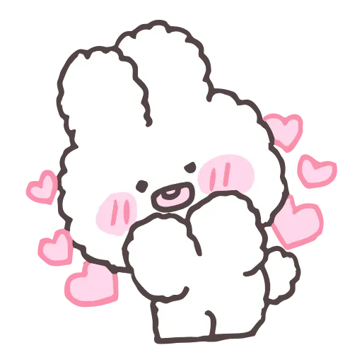 🥰 Стикер «tiny bunny stickers» для Telegram