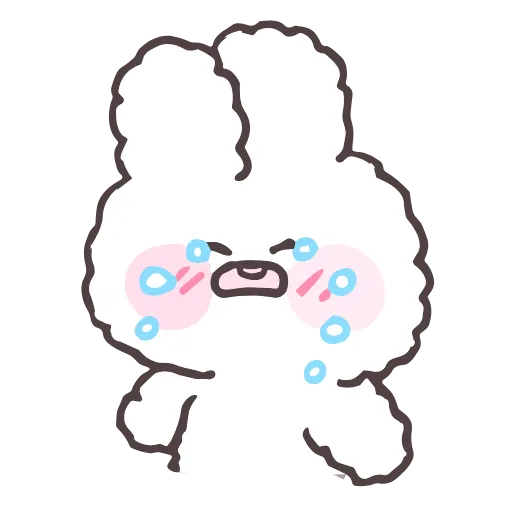 😭 Стикер «tiny bunny stickers» для Telegram