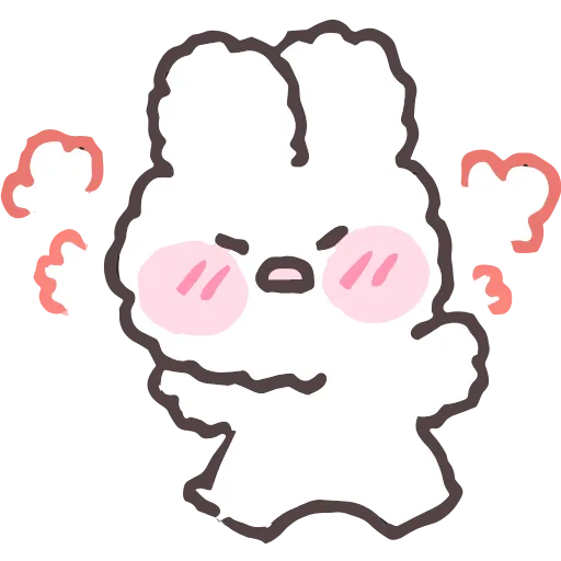😠 Стикер «tiny bunny stickers» для Telegram